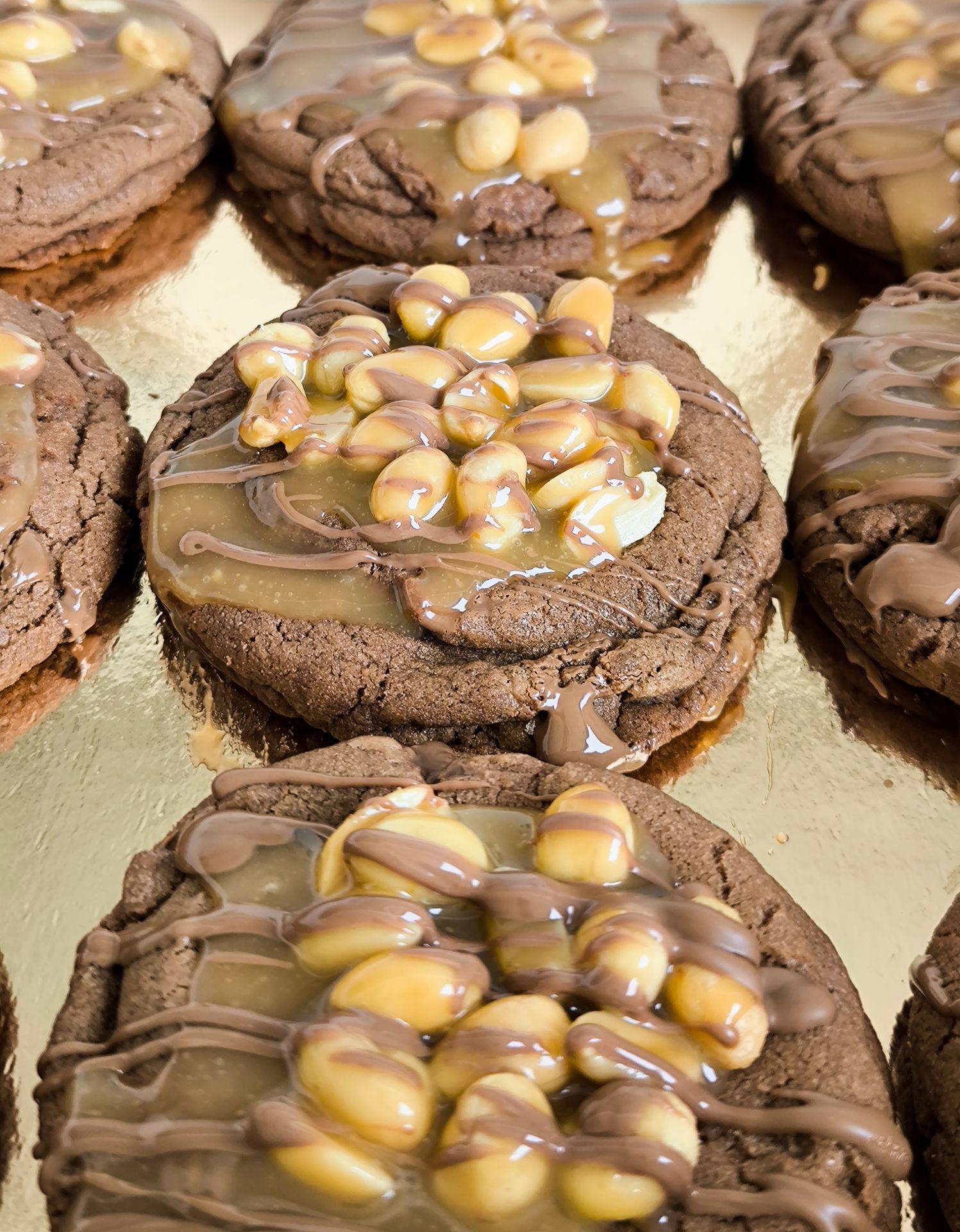 Cookie chocolat caramel cacachuètes Cookie chocolat caramel cacachuètes