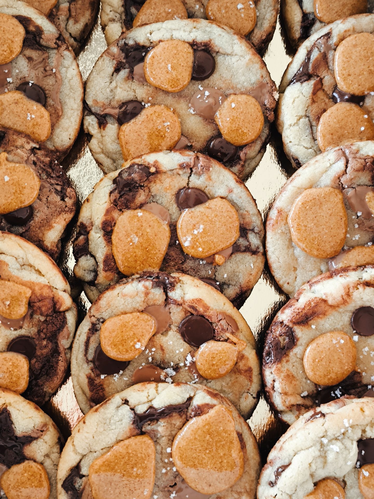 Cookies praliné noisettes, chocolat noir et lait Cookies praliné noisettes, chocolat noir et lait