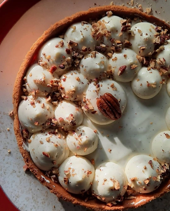 Tarte vanille noix de pécan
